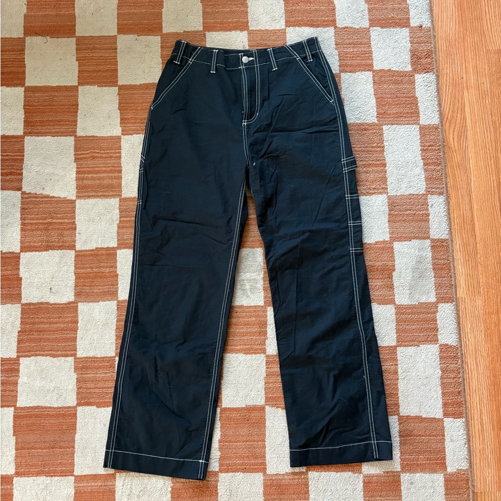 RVCA Black Pants with White Stitching